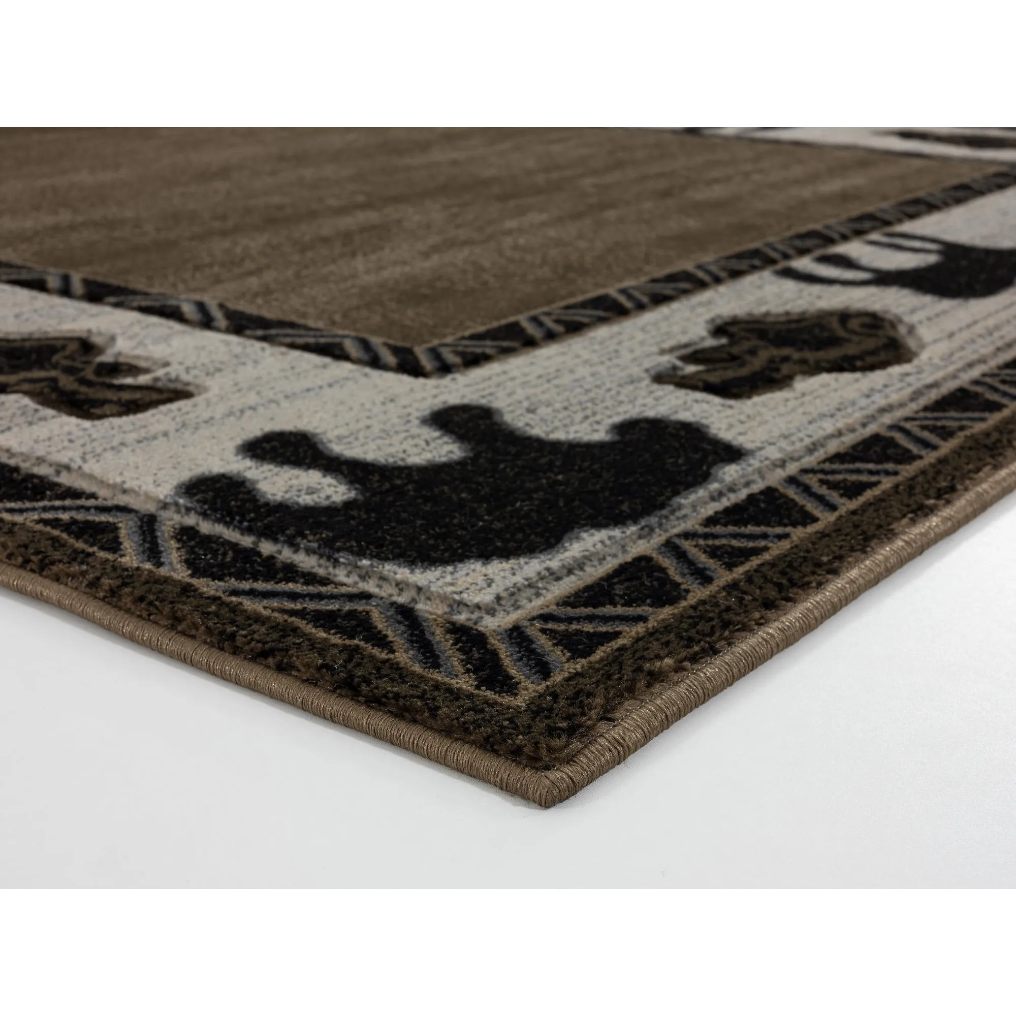 Wildlife Collection Brown/Beige Area Rug