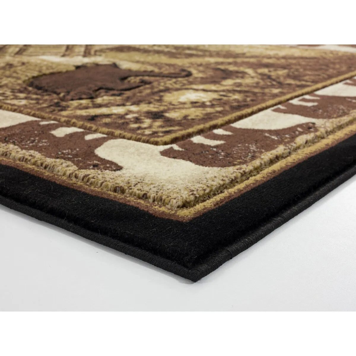 Wildlife Collection Brown/Beige Area Rug