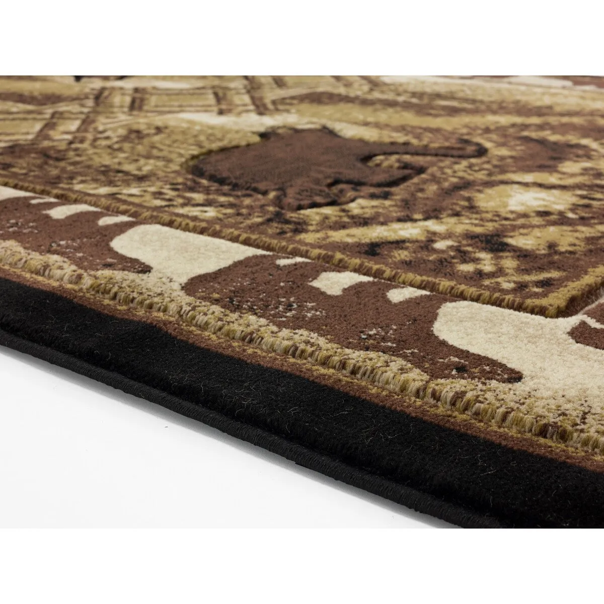Wildlife Collection Brown/Beige Area Rug