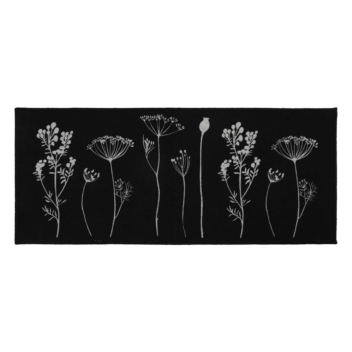 Wool Effect Wildflowers Kitchen Mat or Runner Rug