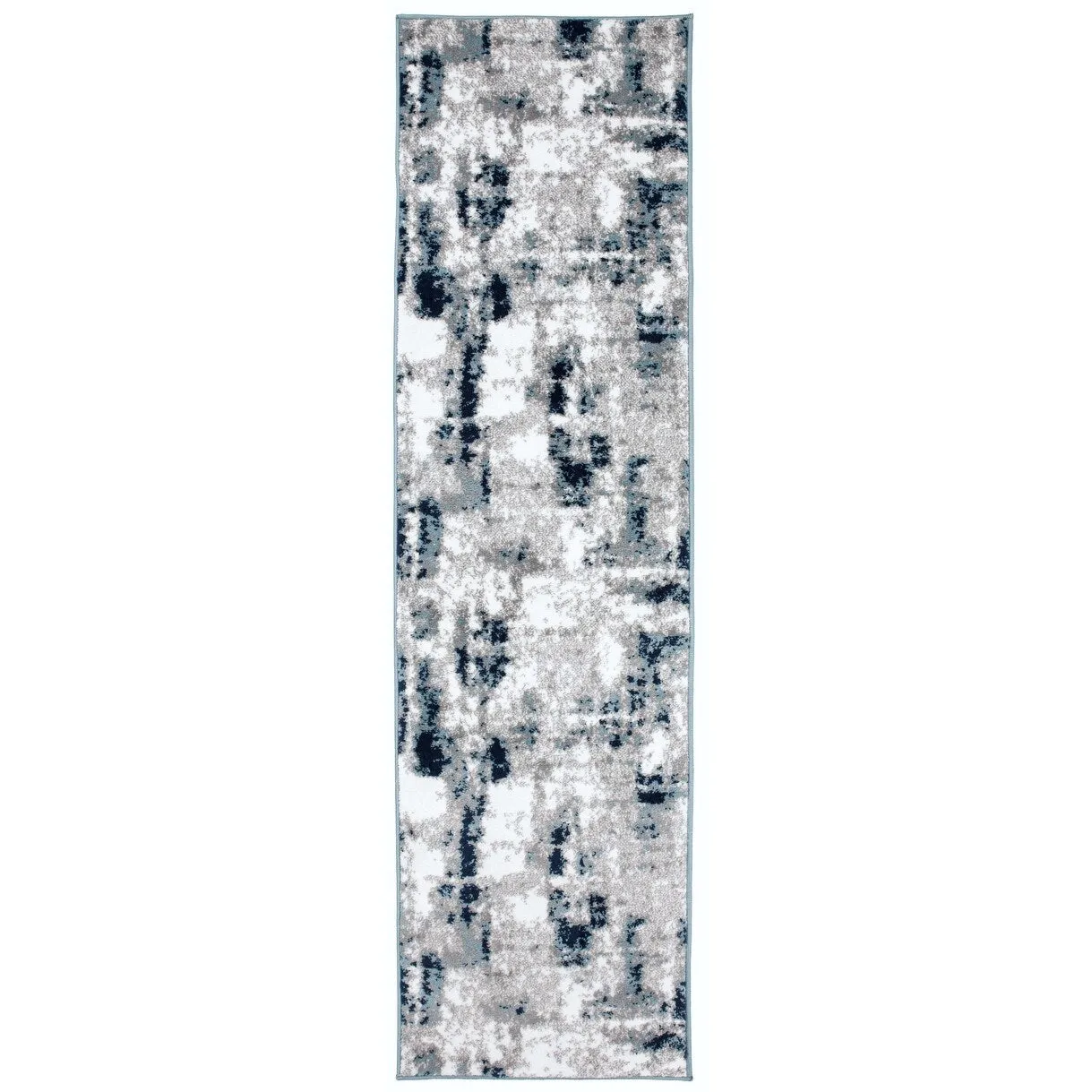 World Rug Gallery Contemporary Abstract Distressed Area Rug