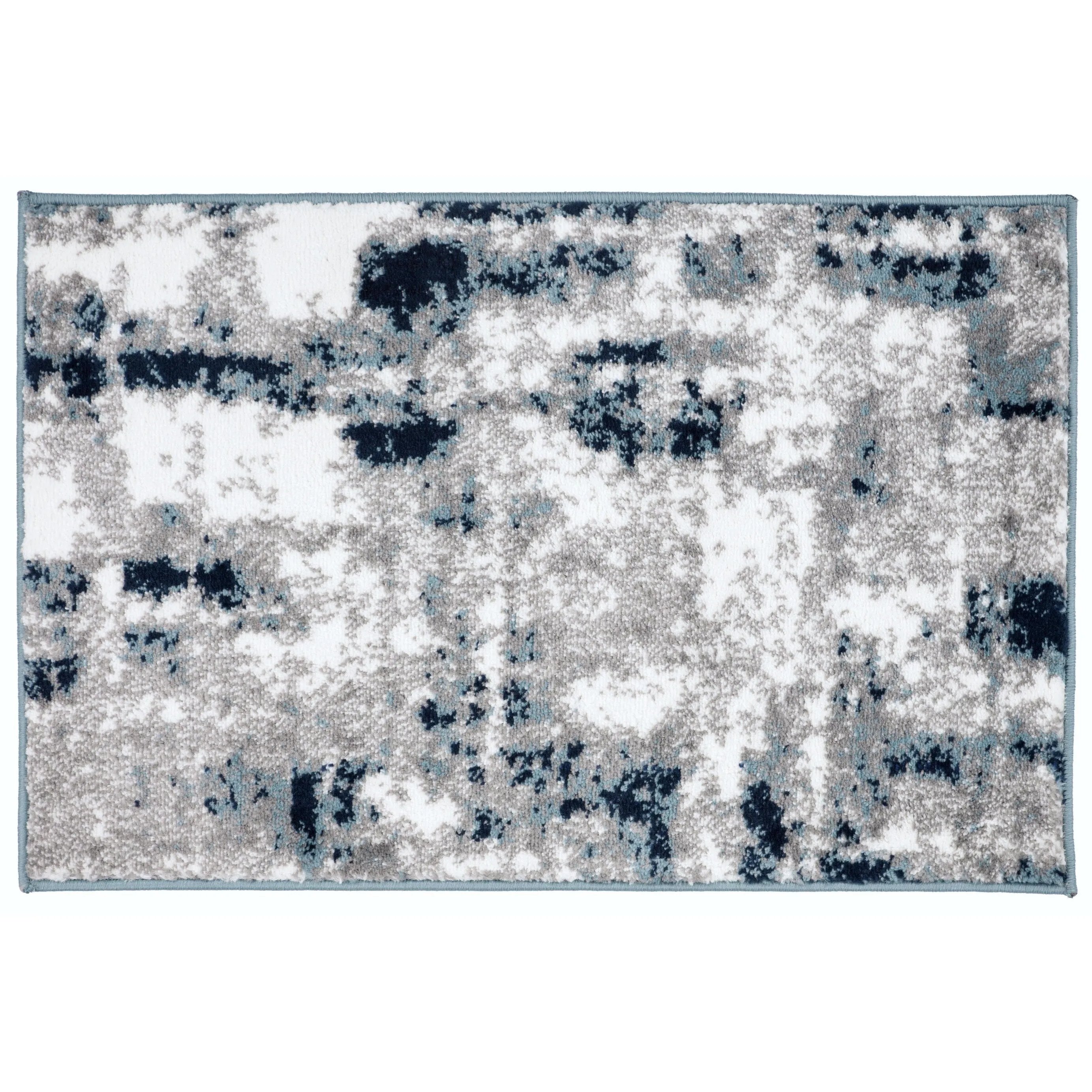 World Rug Gallery Contemporary Abstract Distressed Area Rug