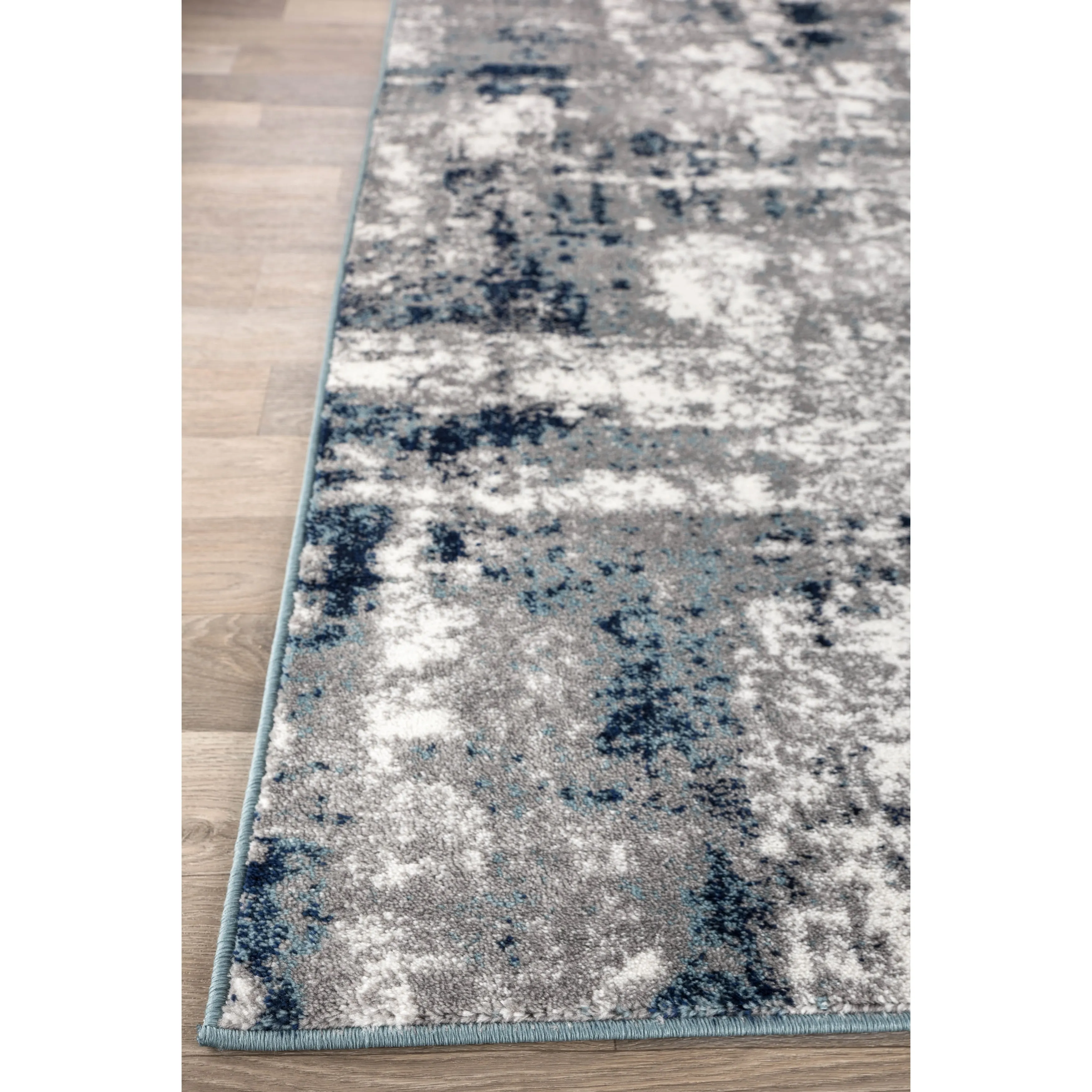 World Rug Gallery Contemporary Abstract Distressed Area Rug