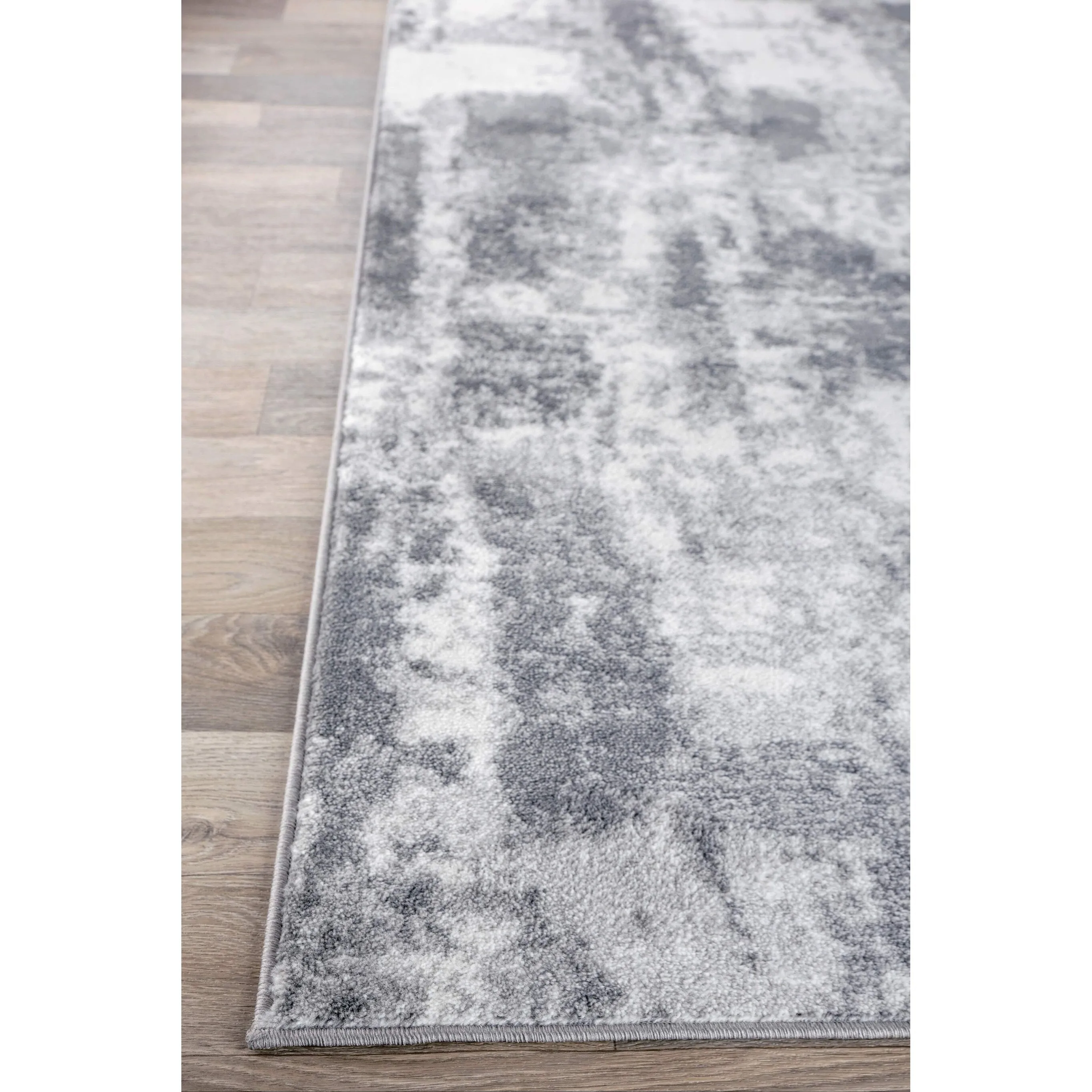 World Rug Gallery Contemporary Abstract Distressed Area Rug