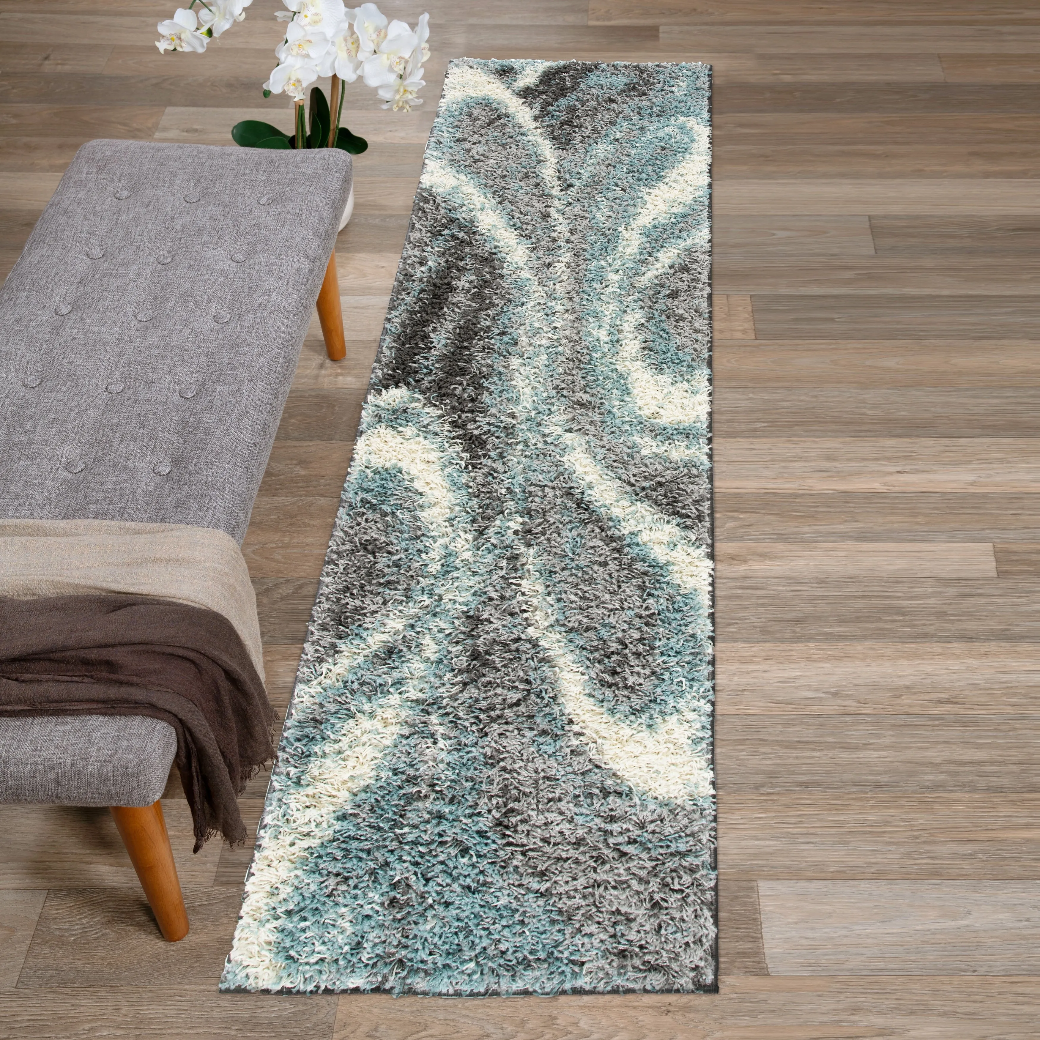 World Rug Gallery Contemporary Cozy Plush Shag Area Rug