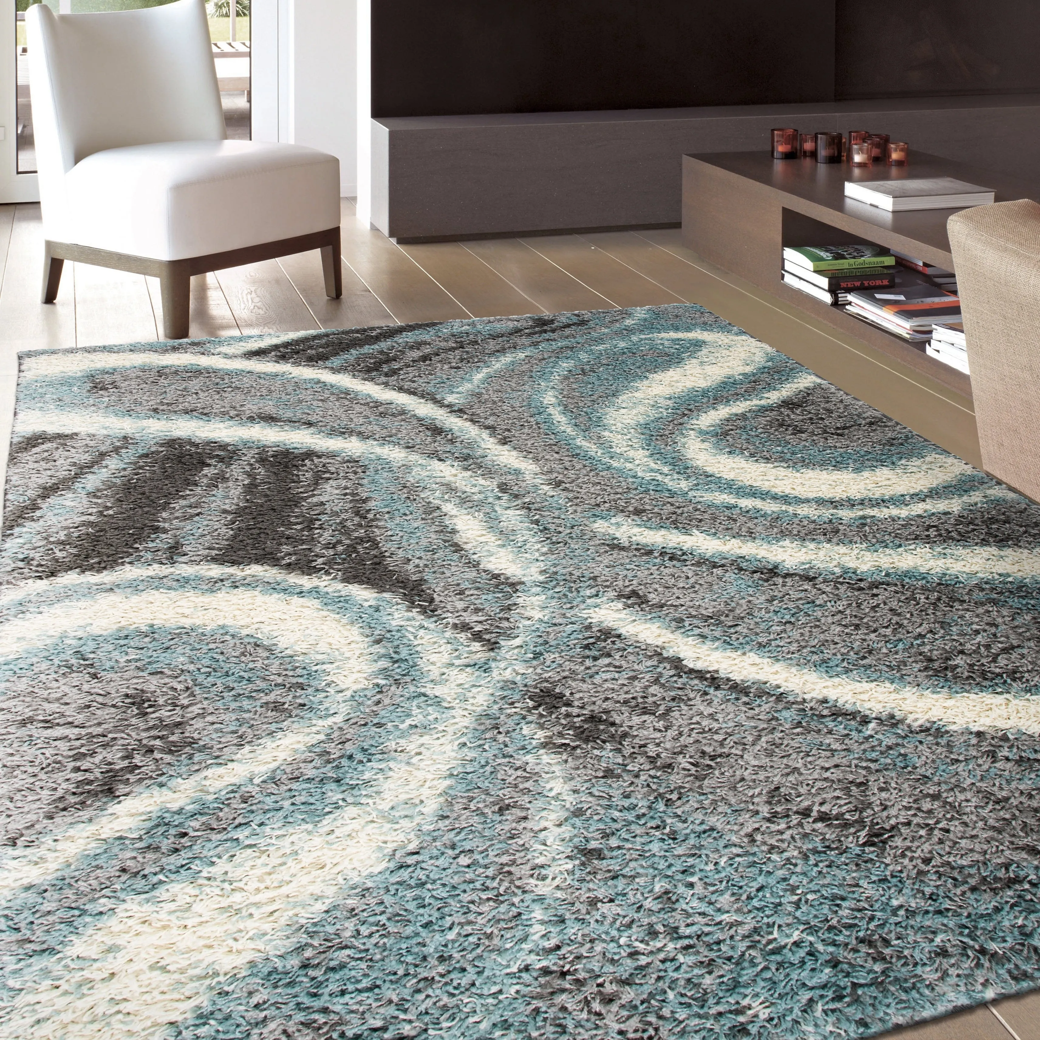 World Rug Gallery Contemporary Cozy Plush Shag Area Rug