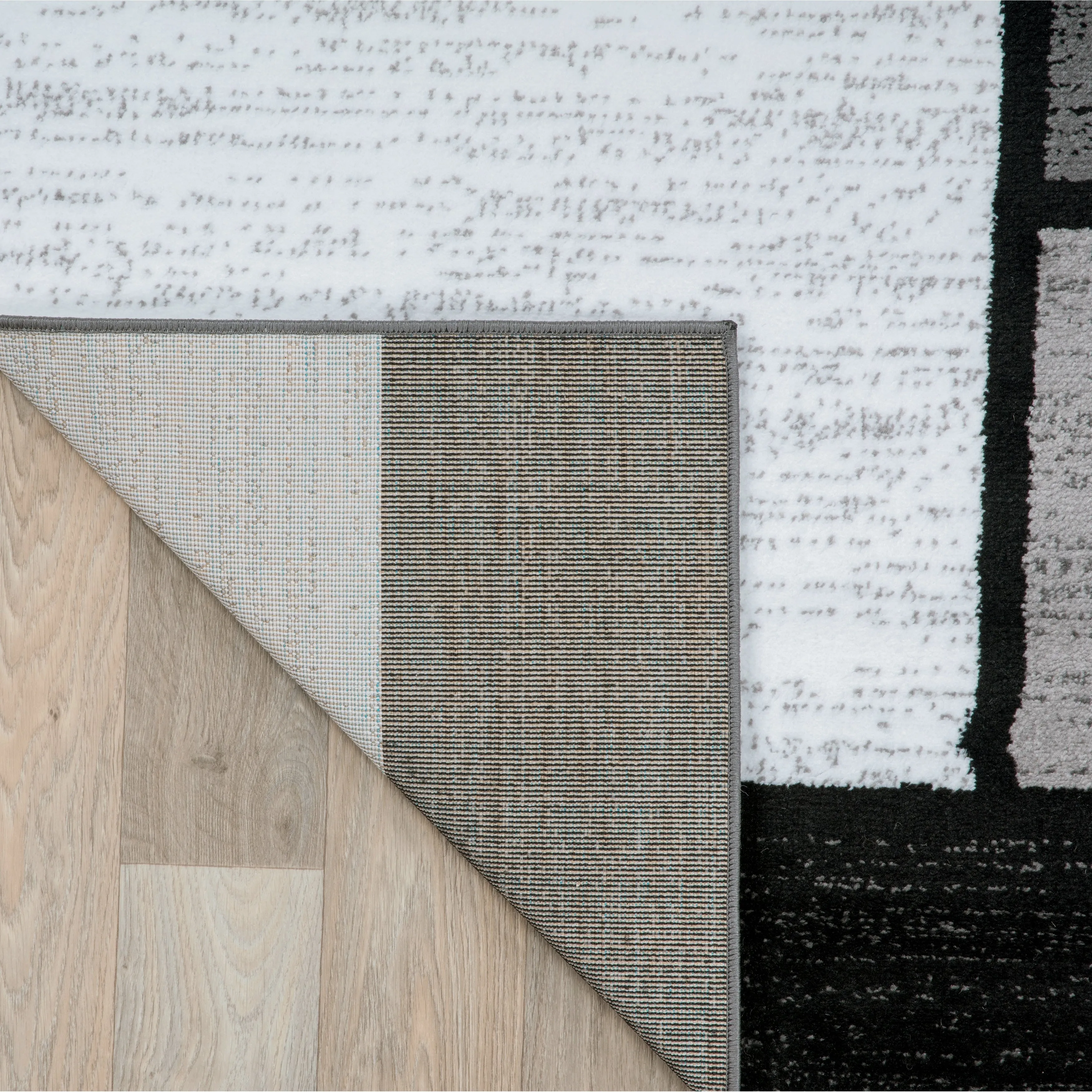World Rug Gallery Contemporary Modern Boxed Color Block Area Rug