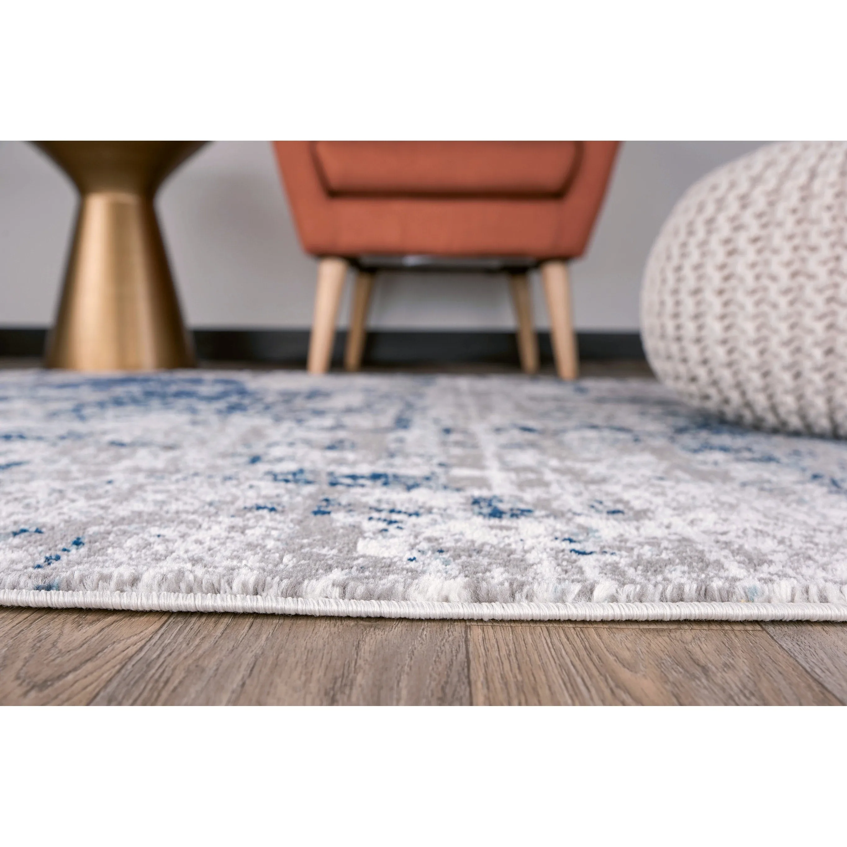 World Rug Gallery Distressed Abstract Area Rug