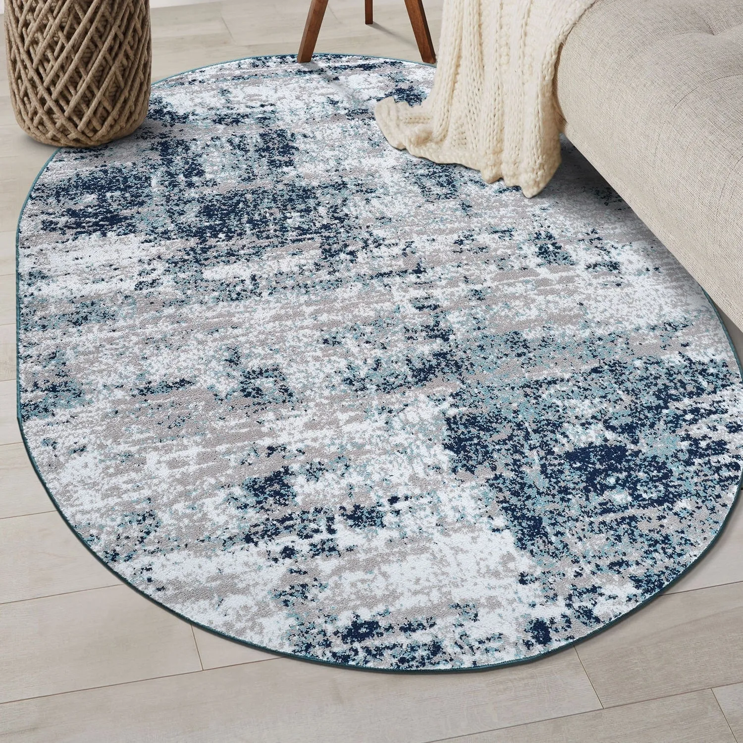 World Rug Gallery Distressed Abstract Area Rug