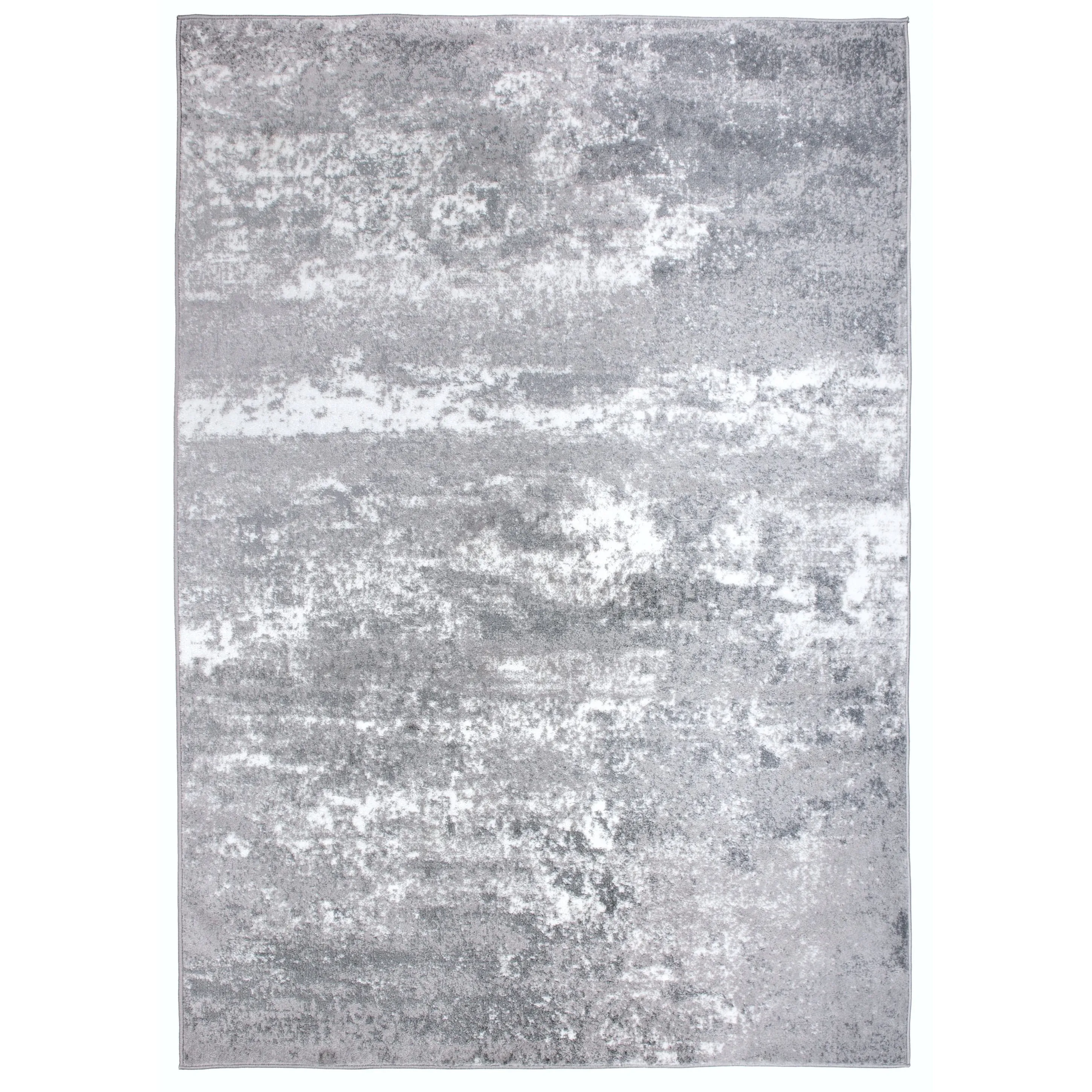 World Rug Gallery Distressed Abstract Watercolor Area Rug