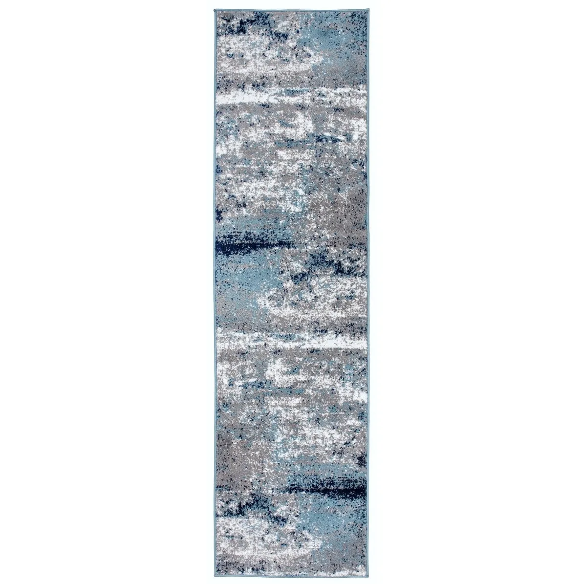 World Rug Gallery Distressed Abstract Watercolor Area Rug