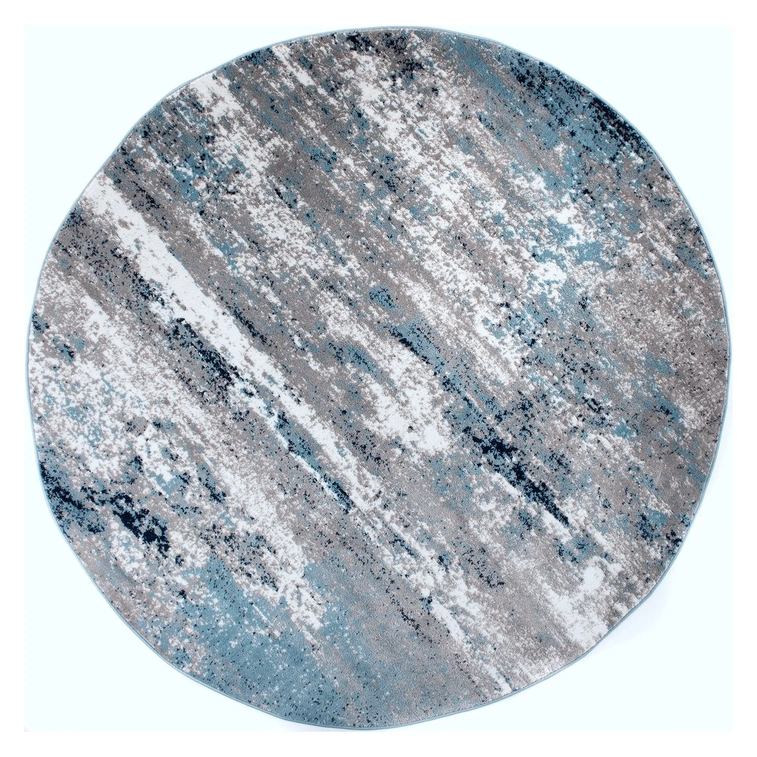 World Rug Gallery Distressed Abstract Watercolor Area Rug