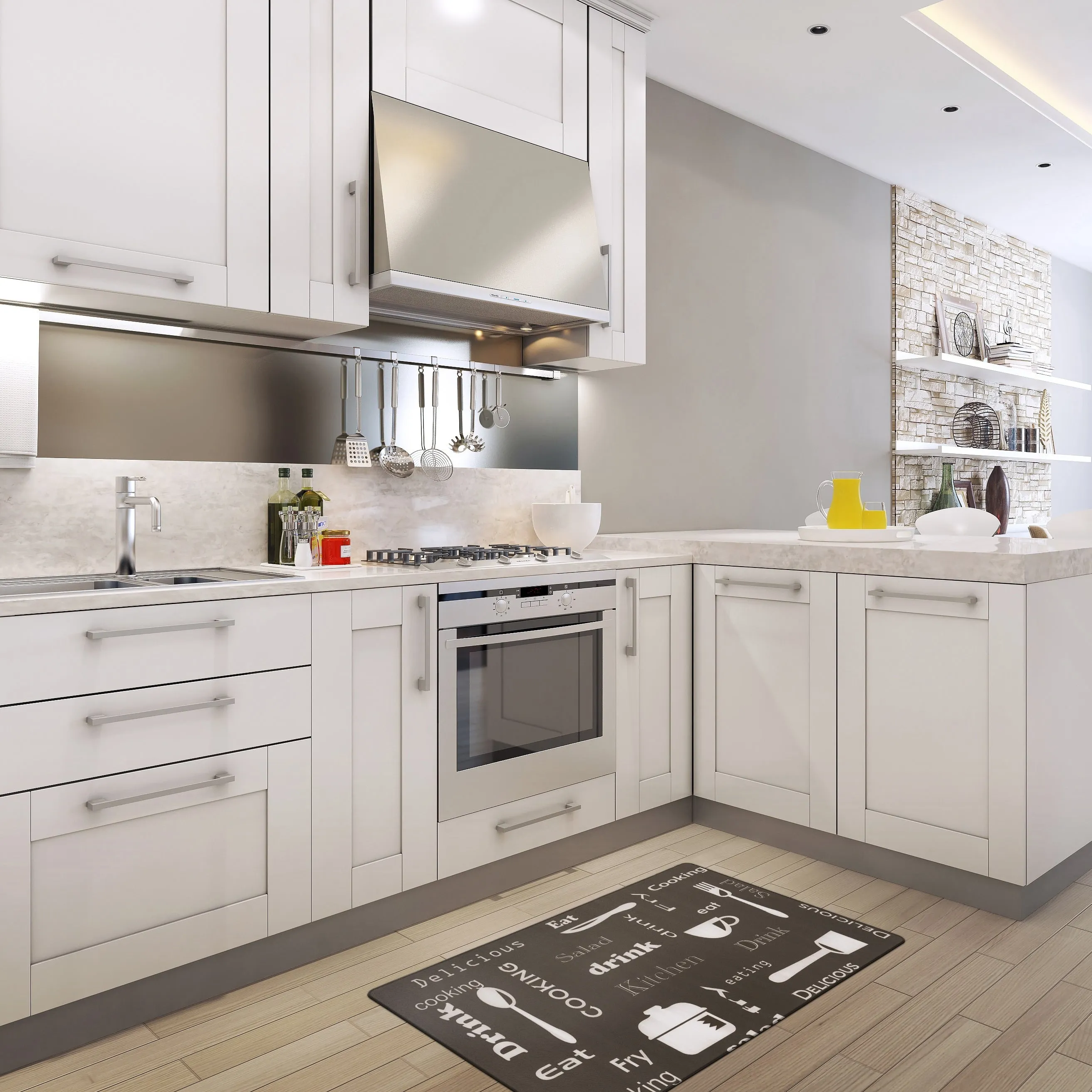 World Rug Gallery Kitchen Themes Anti-fatigue Kitchen Mat