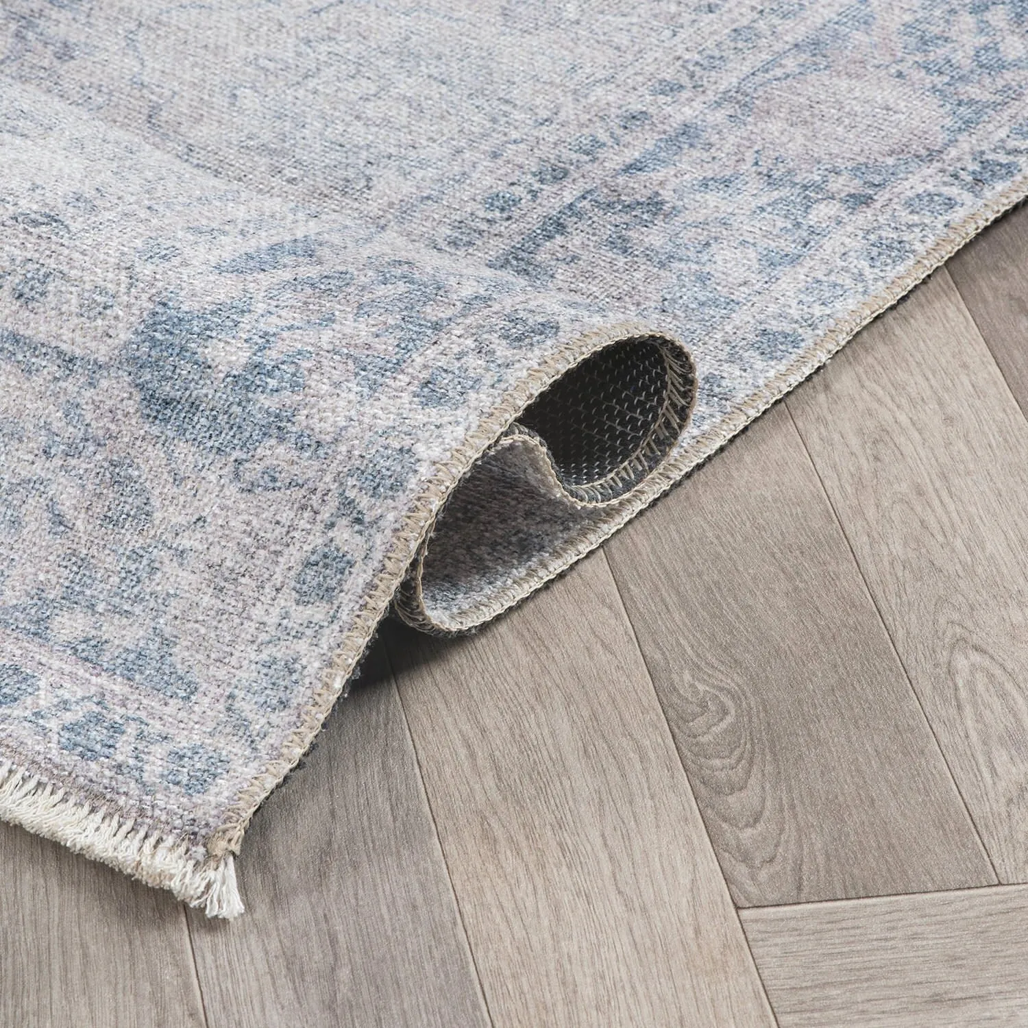 World Rug Gallery Transitional Distressed Vintage Machine Washable Area Rug