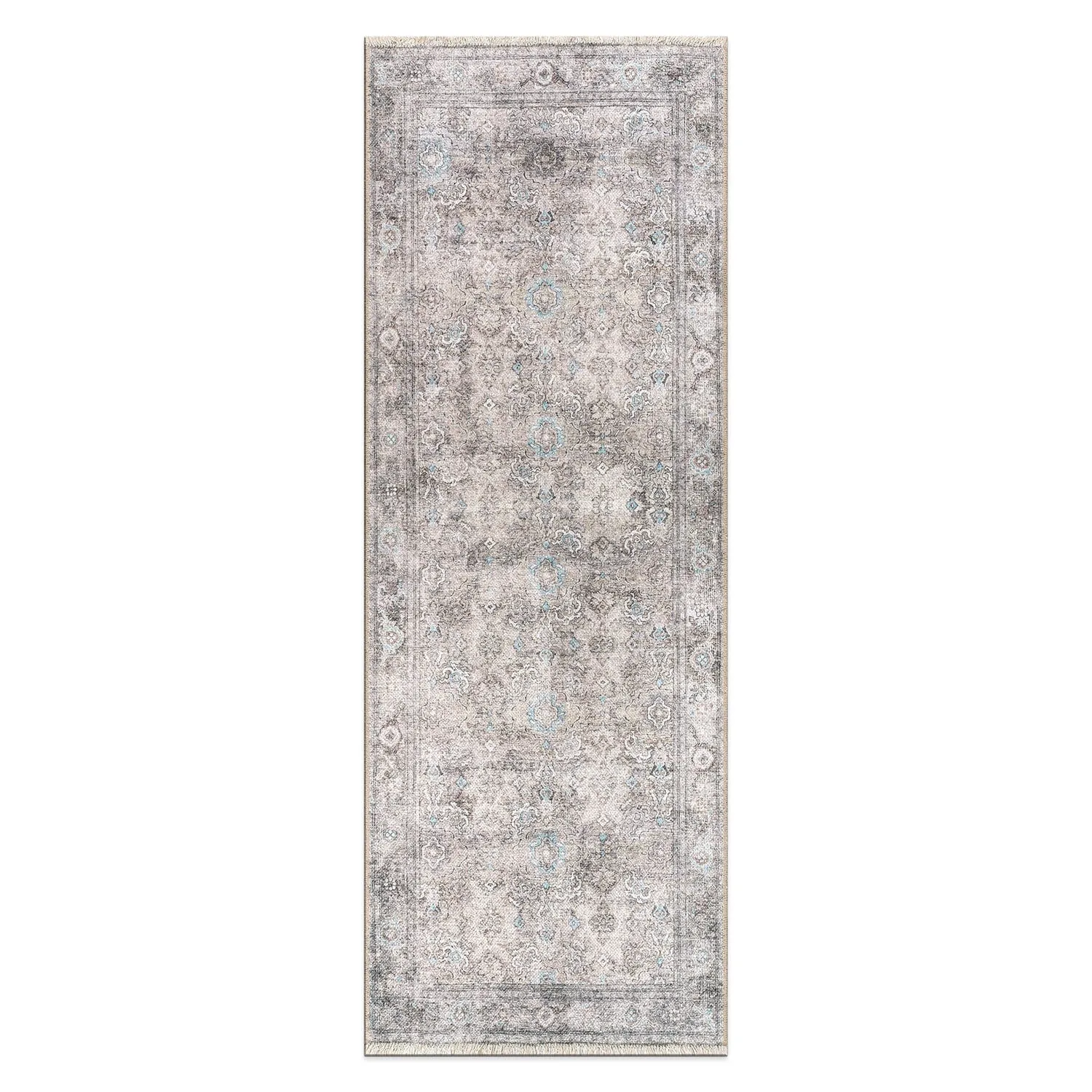 World Rug Gallery Transitional Distressed Vintage Machine Washable Area Rug