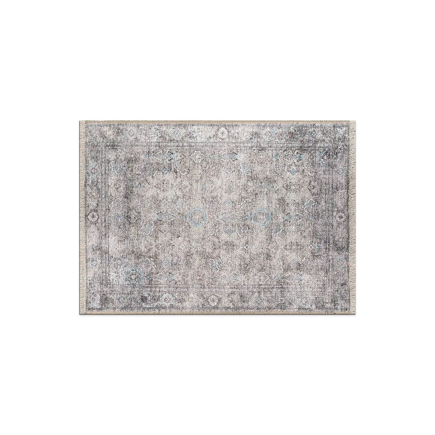 World Rug Gallery Transitional Distressed Vintage Machine Washable Area Rug