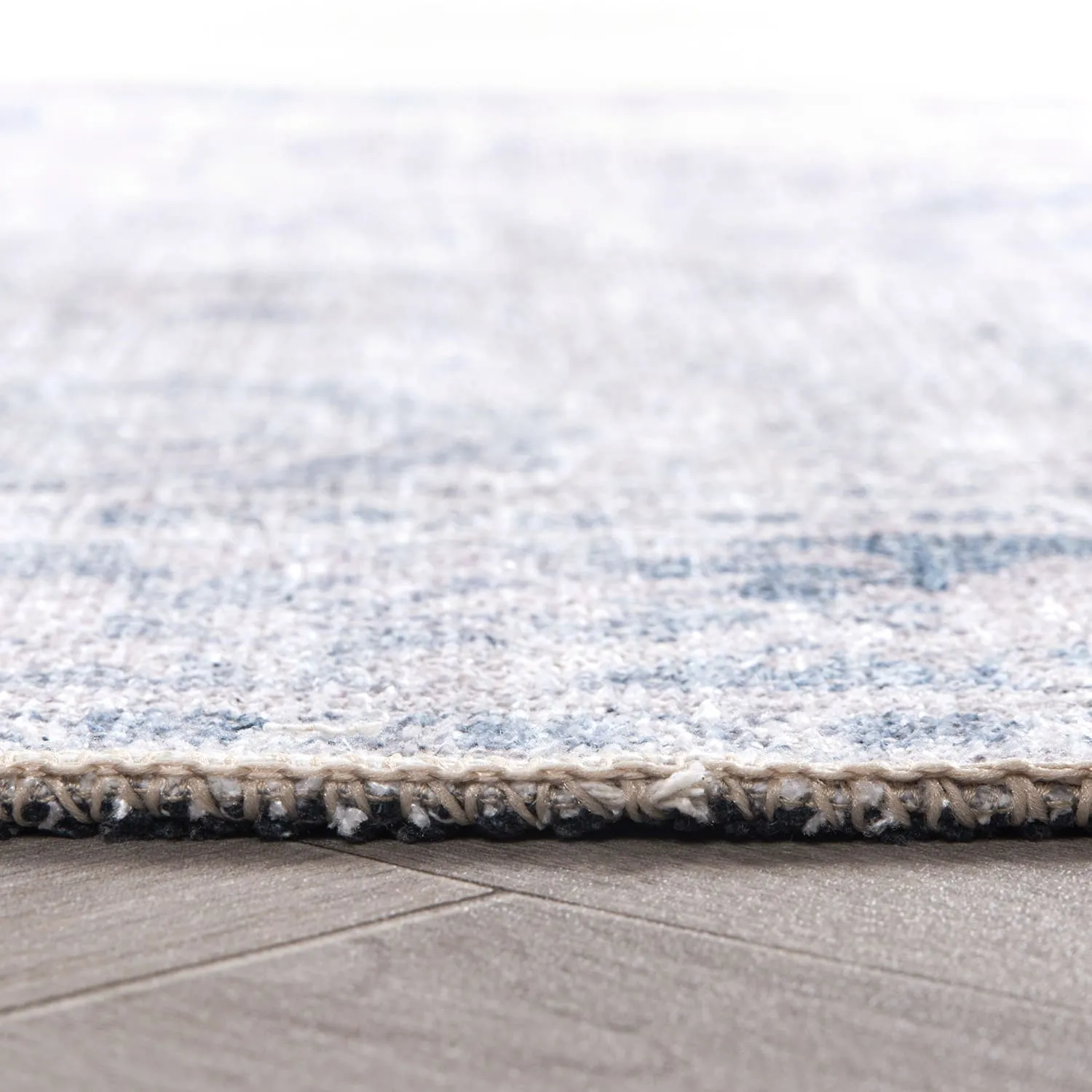 World Rug Gallery Transitional Distressed Vintage Machine Washable Area Rug