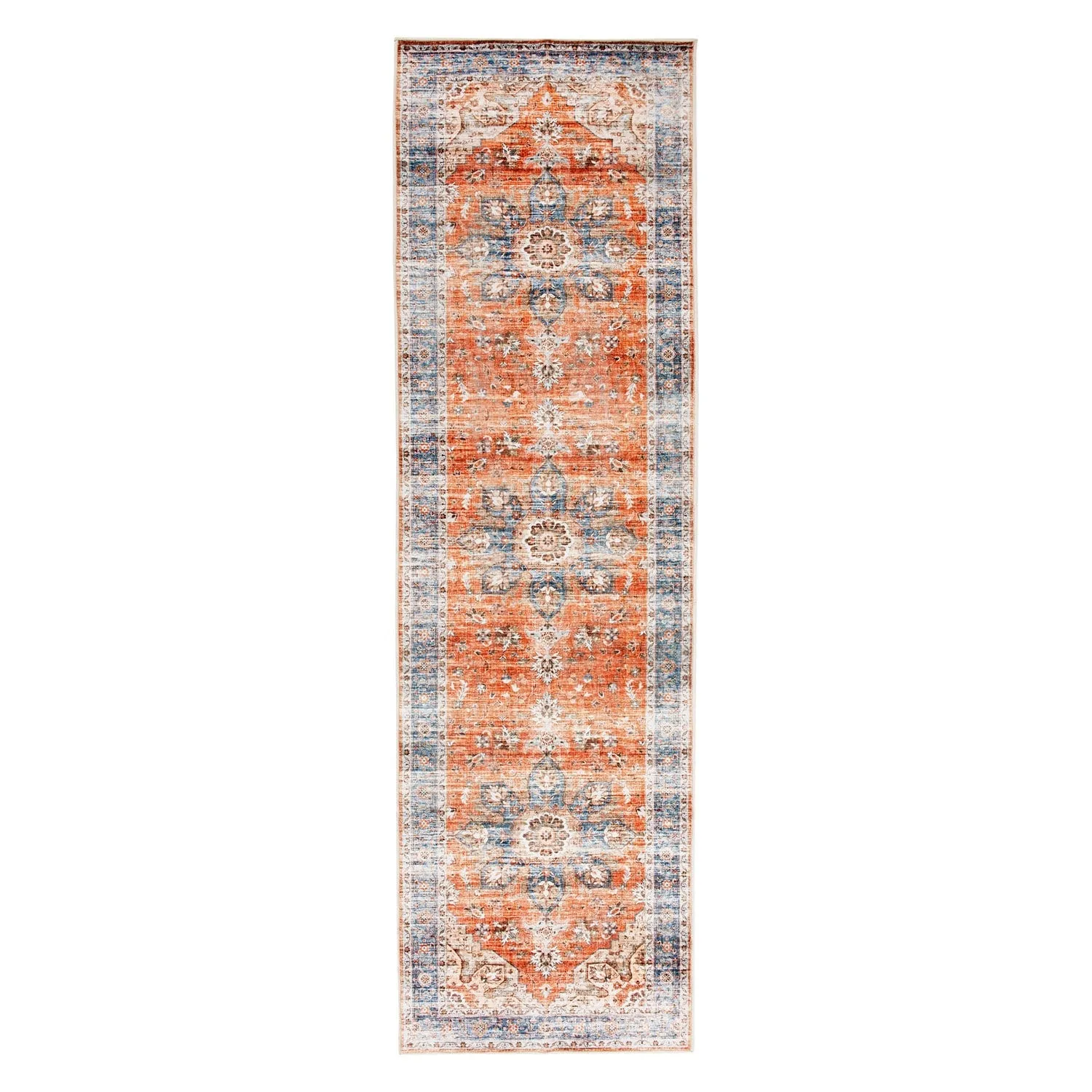 World Rug Gallery Transitional Medallion Machine Washable Area Rug