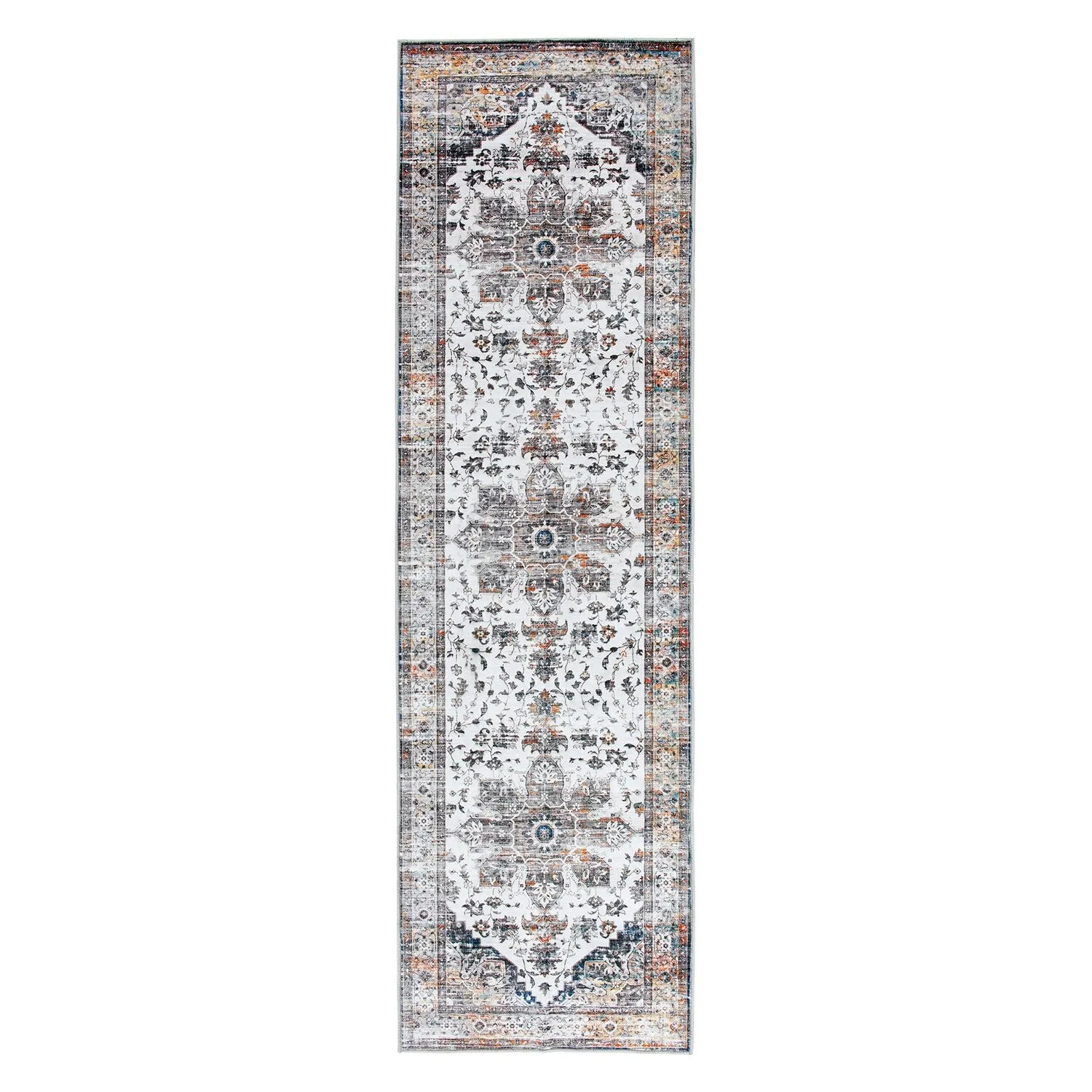 World Rug Gallery Transitional Medallion Machine Washable Area Rug